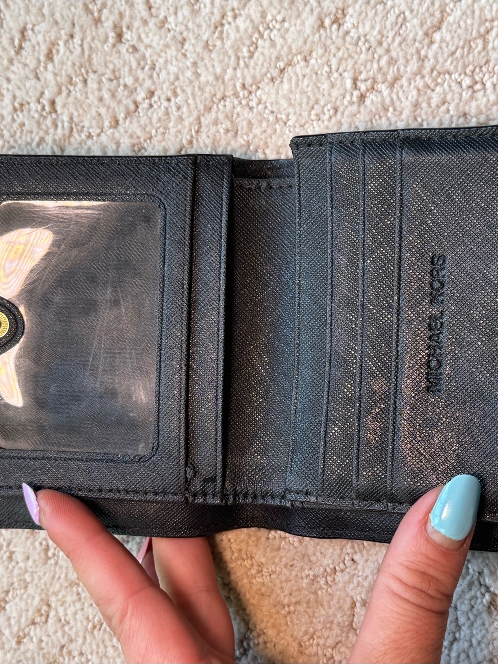 Michael Kors Jet Set Travel Saffiano Leather Card Holder - Picture 2 of 6